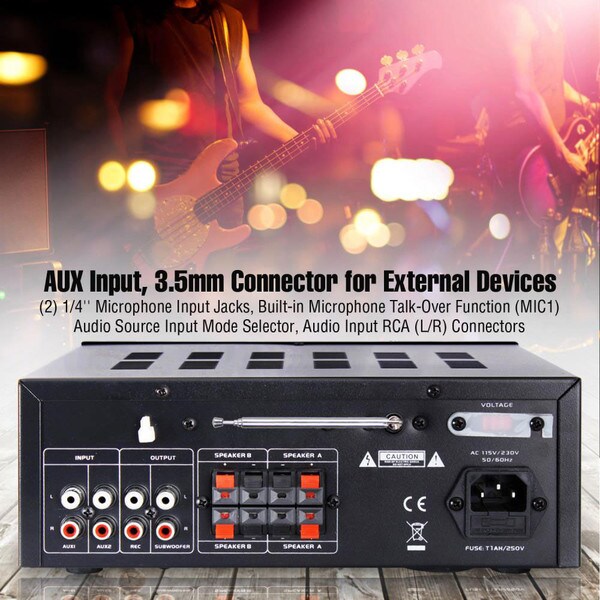 Main product image for Compact 250W 2-Ch. Stereo Receiver Sy 310-2676